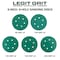 Legit Grit 6 inch Sand paper Disc, 6-Hole, Mixed Grit Sample, GRITS: 80/120/150/180/220 2 of each, 10PK LG6-6SAMP1-10 - alternate 1